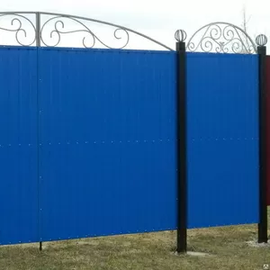 Ворота,  калитки,  забор из металла в Чернигове