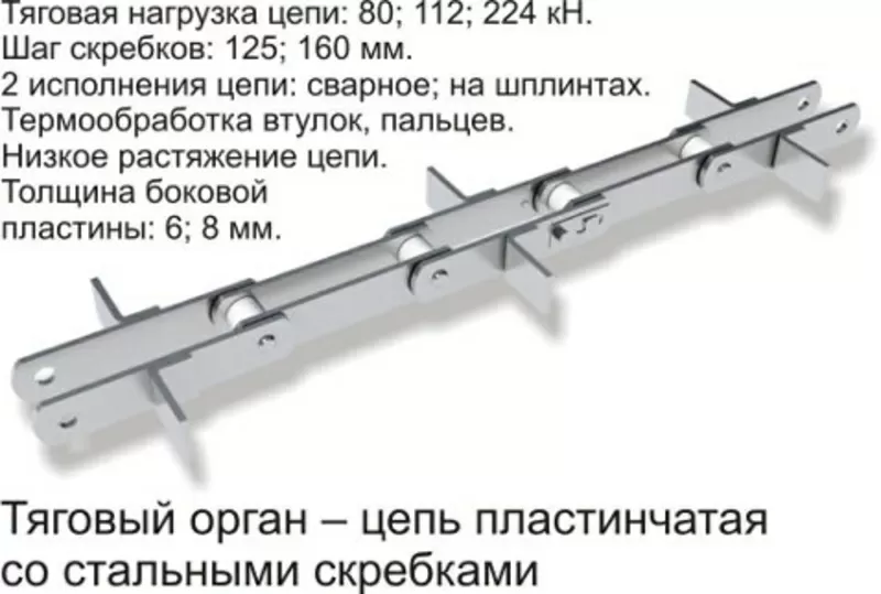 Продам Транспортер скребковый цепной К4-УТФ-200,  К4-УТФ-320,  К4-УТФ-50 3