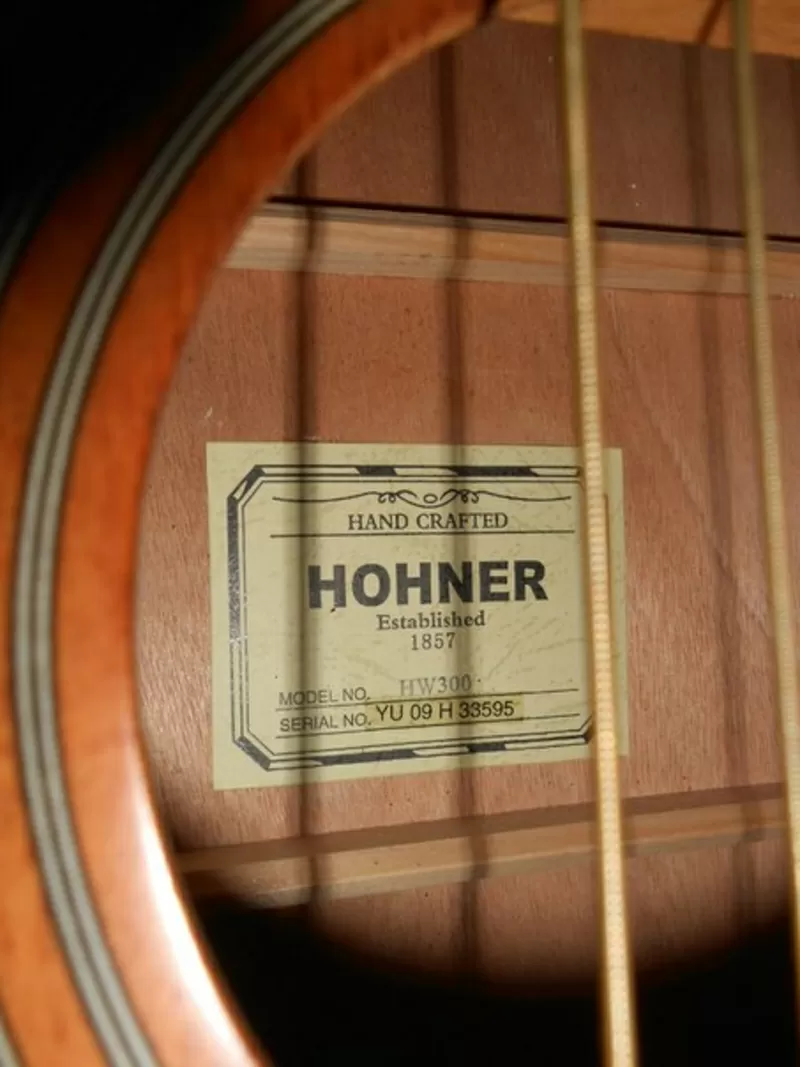 Акустическая Гитара Hohner как Новая и Чехол 7