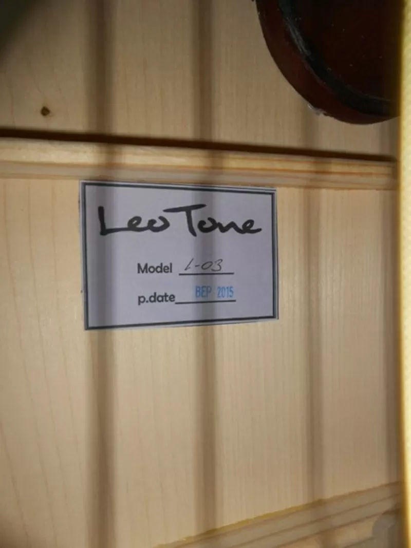 Новая Белоснежная Акустическая Гитара Leo Tone L-03 9